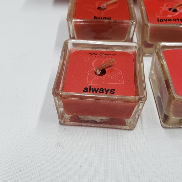 Ganz Time & Again Candle Red Votive Tealight Set Cinnamon Scented Valentines - Picture 9 of 16